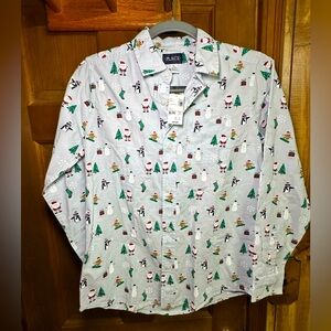 Boys Christmas button up